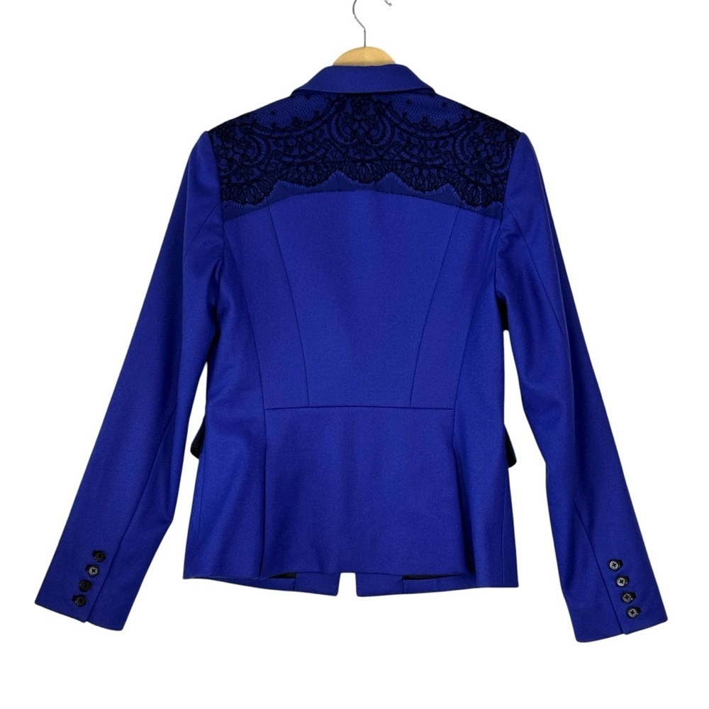 Jason Wu Collections Women's Blue Blazer Jacket Size 8 - Picture 2 of 10